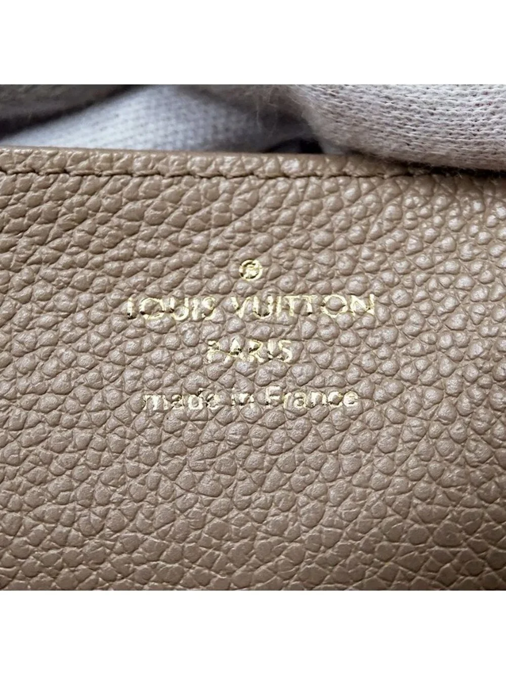 Louis Vuitton Wallet Bicolor Monogram Empreinte Zippy Tourterelle Cream Beige